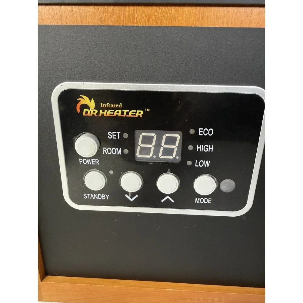 Portable Space Heater 1500-Watt Infrared Floor Mount with Dual Heating System